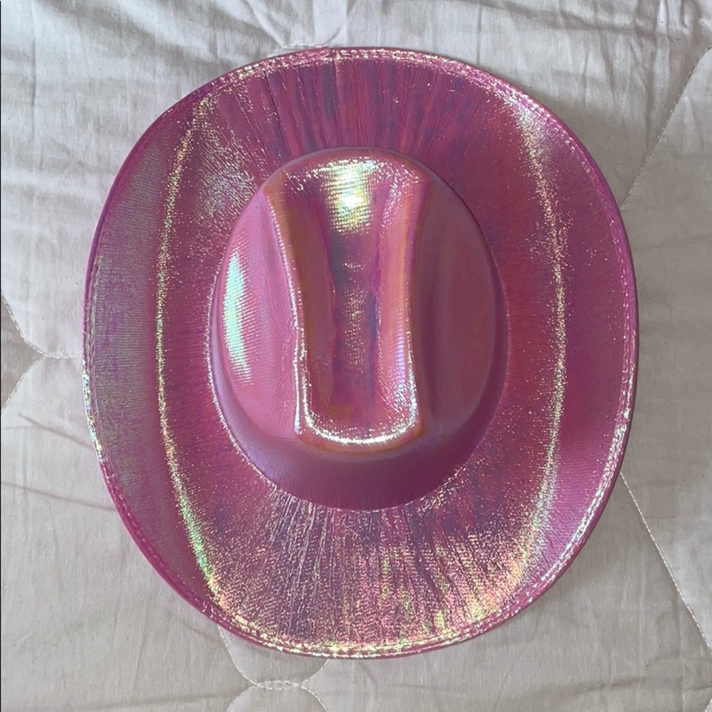 Pink cowboy hat